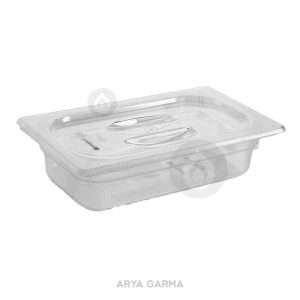 Polycarbonate bain-marie 1.4 depth 6.5 transparent with lid